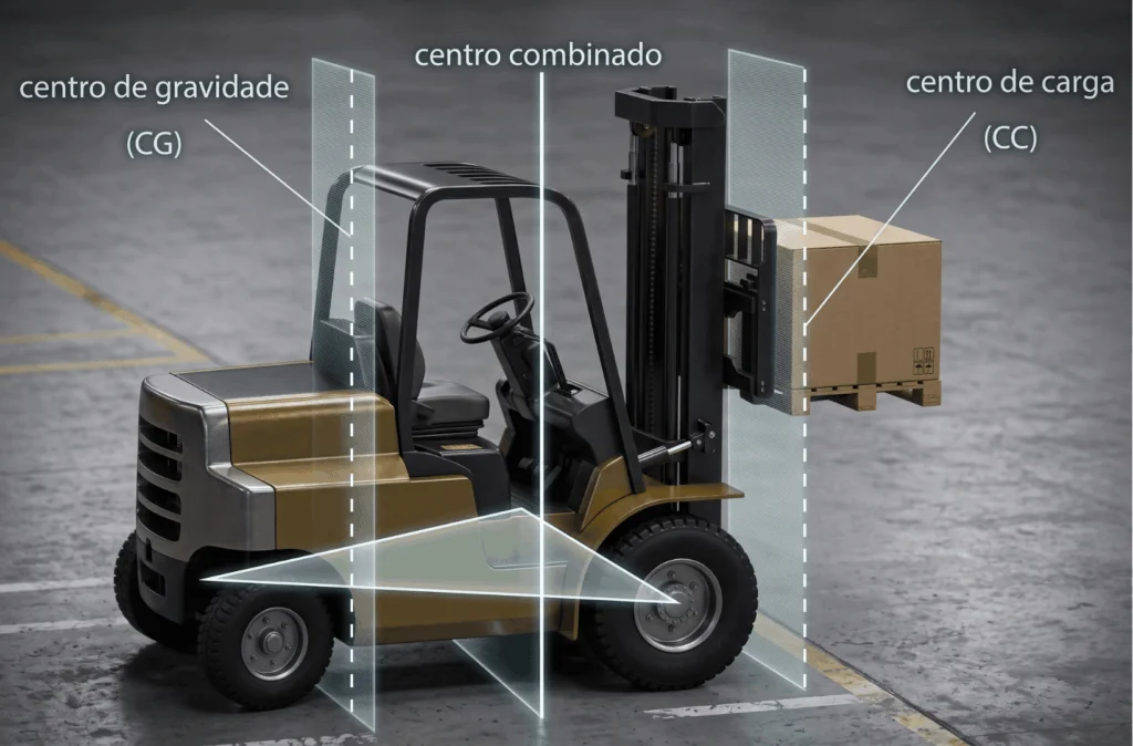 Capacidade de carga da empilhadeira